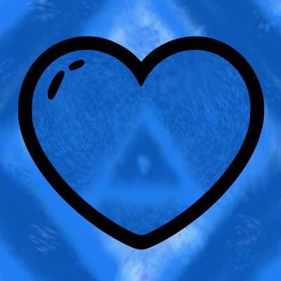 a blank heart