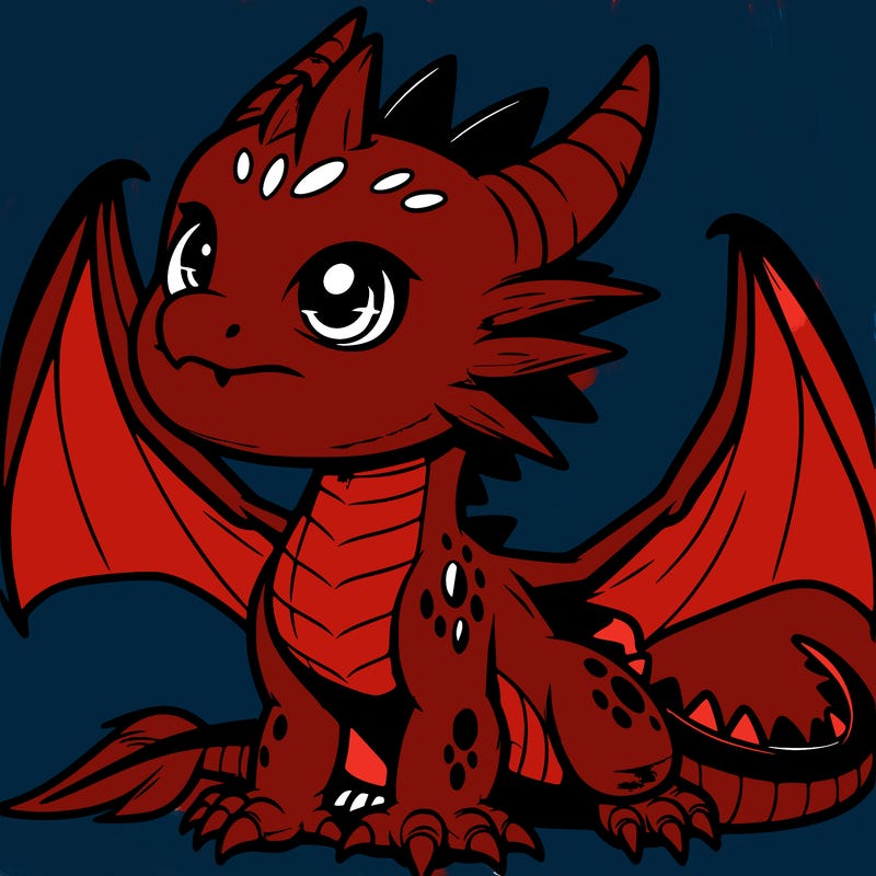 fierce baby night dragon