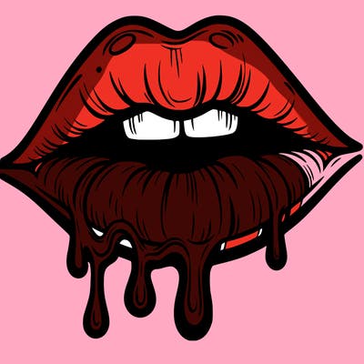 lips that look realistic and drip