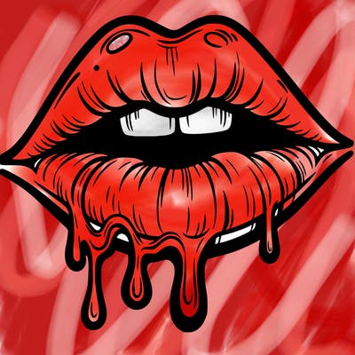 lips that look realistic and drip