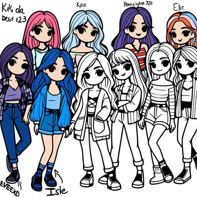 group of girls