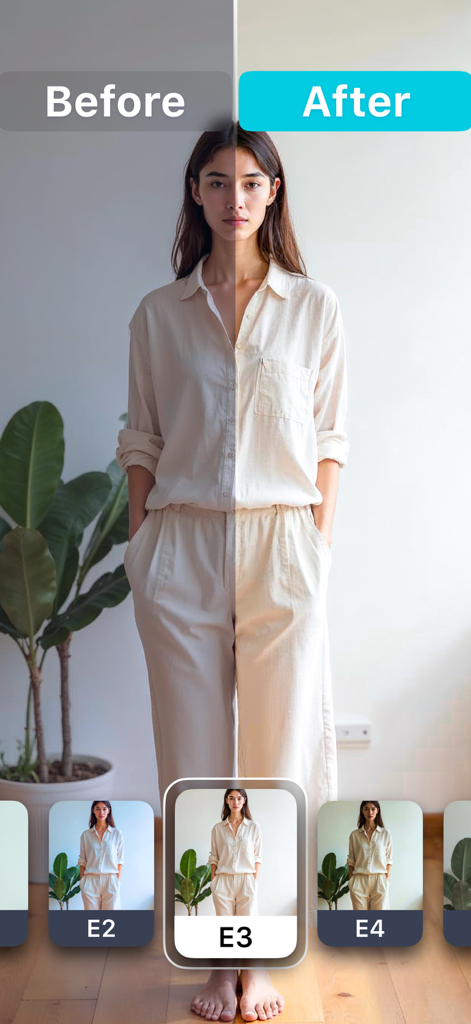 Presets for Lightroom: Filters - Comparison of a portrait photo before and after applying a Lightroom preset filter