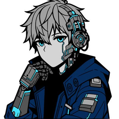cyberpunk boy cool anime