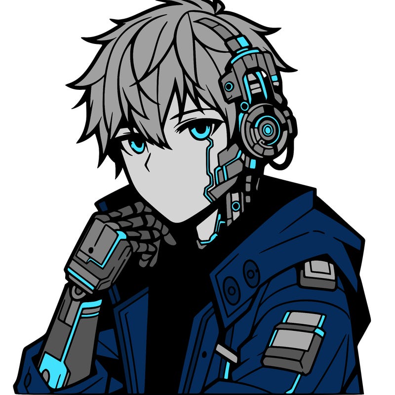 cyberpunk boy cool anime