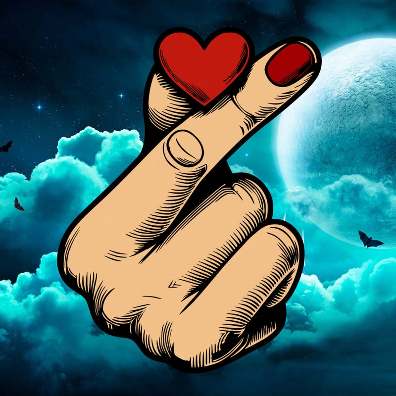 fingers heart realistic