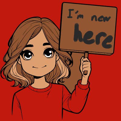 realistic girl holding up a sign