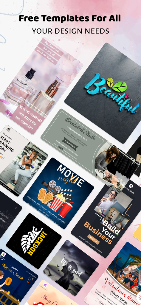 A variety of professional poster and flyer design templates for business and social media marketing.