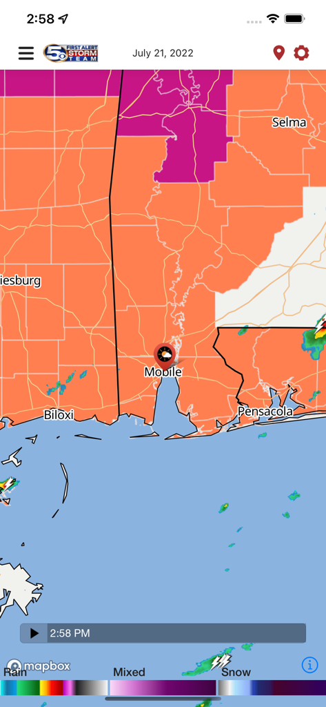 WKRG Weather - Interactive radar map for Mobile and Pensacola on the WKRG Weather app