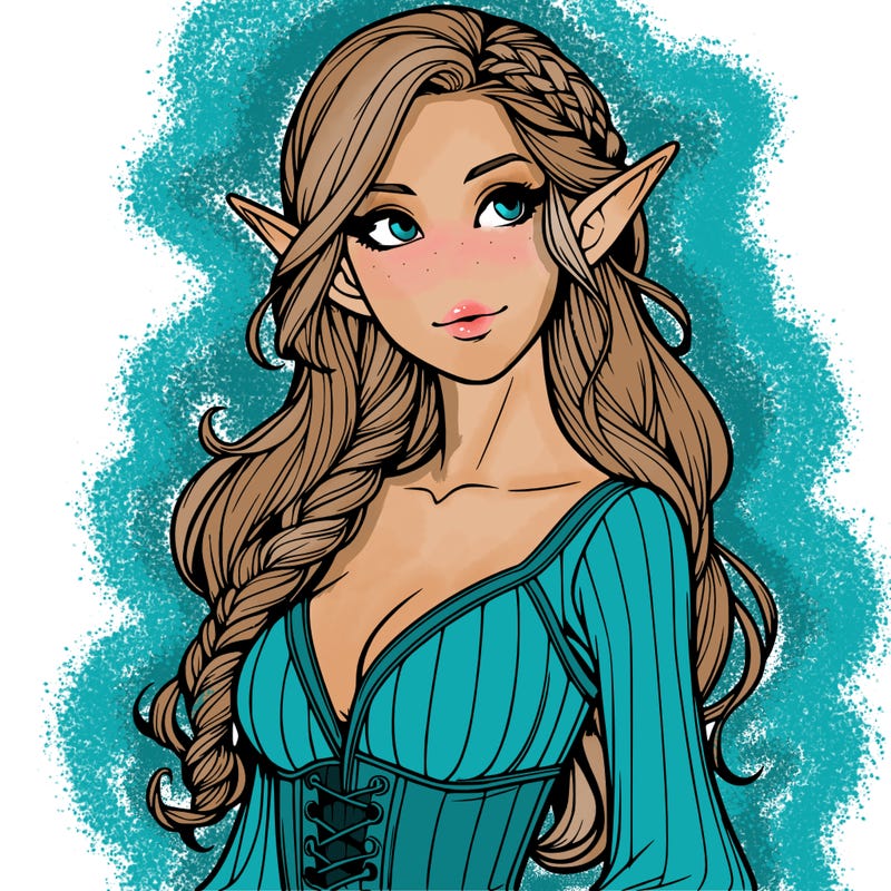 realistic elf woman