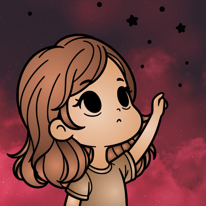 a girl looking in the sky