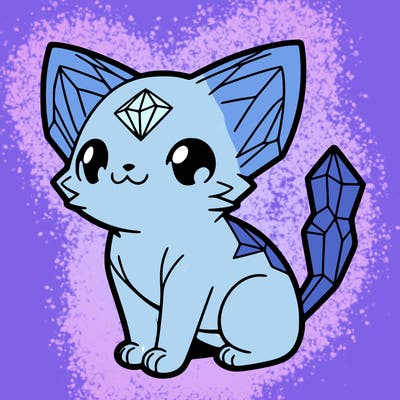 crystal kitten