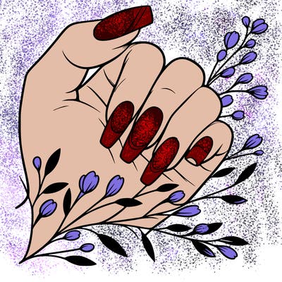 nails with french tip