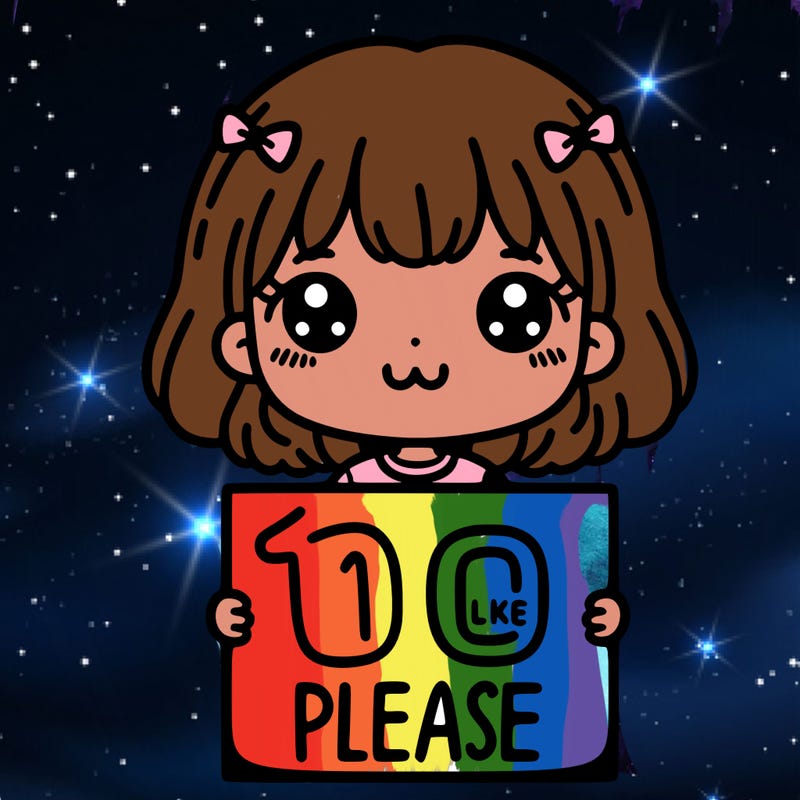 a cute girl holding a sign that says 100 like please