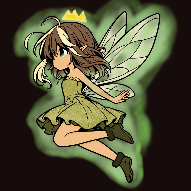 manga fairy flying
