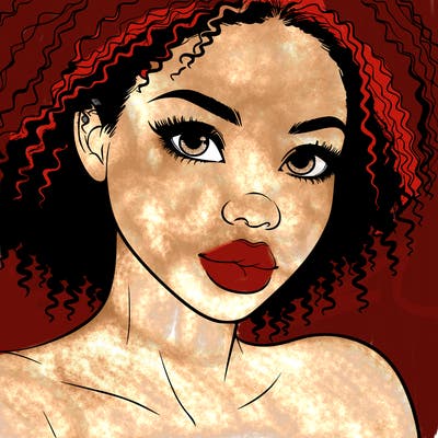 realistic black girl