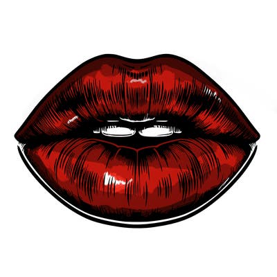 realistic mouth with lips