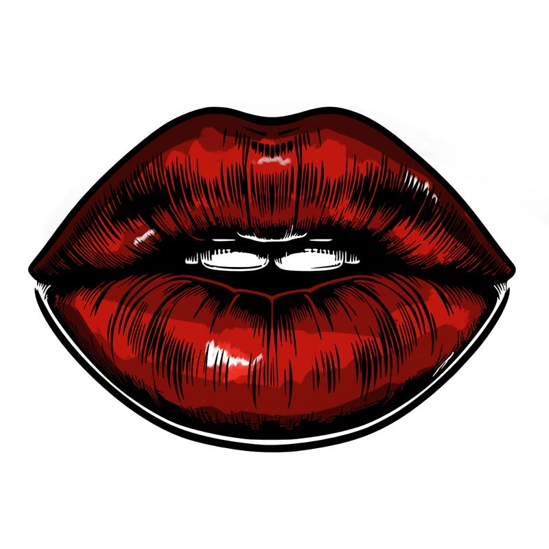 realistic mouth with lips