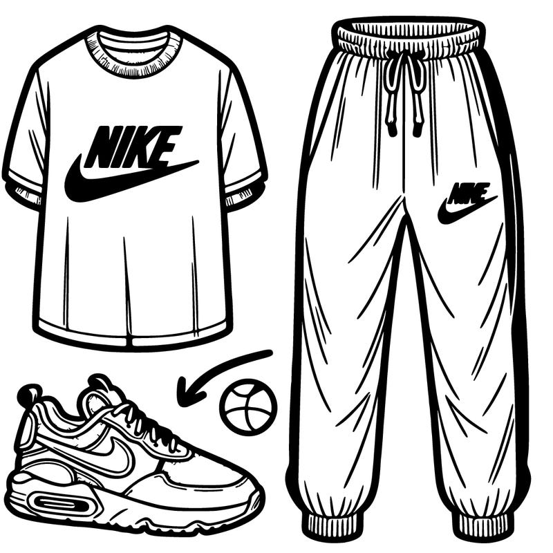 nike outfit with shirt and pants