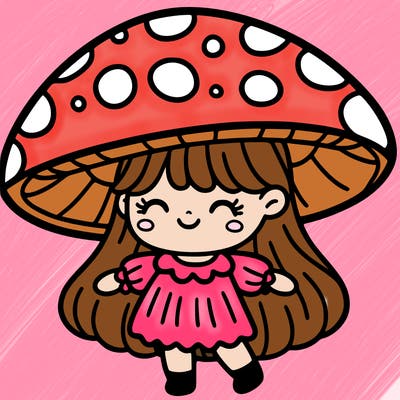 mushroom girl