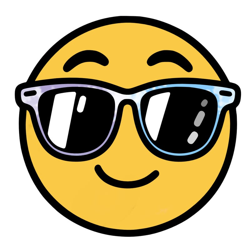 emoji with sunglasses
