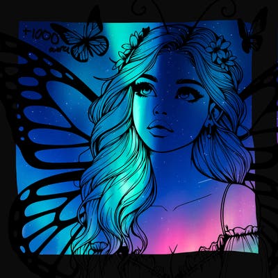 butterfly fairy realistic girl