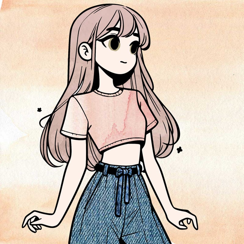girl in a cute crop top