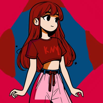 girl in a cute crop top