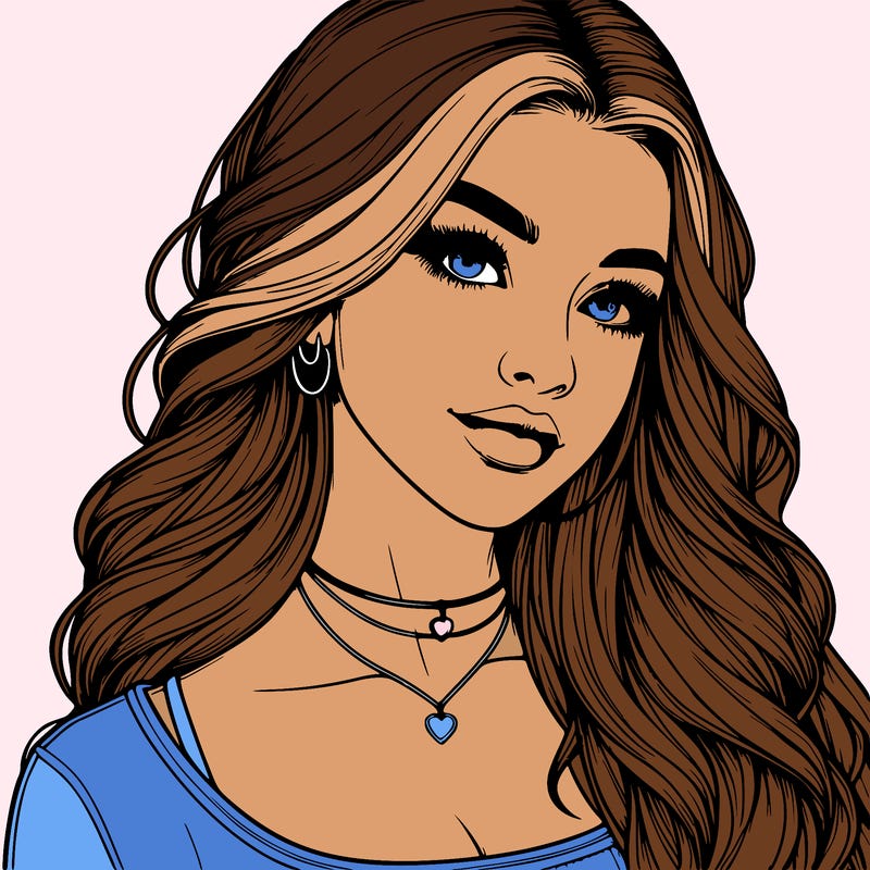 detailed realistic girl