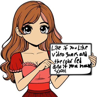 realistic pretty girl holding blank sign