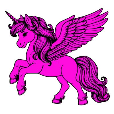 unicorn with wings realistic