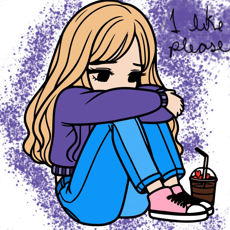 a girl  after a breakup