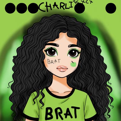 realistic girl with curly hair