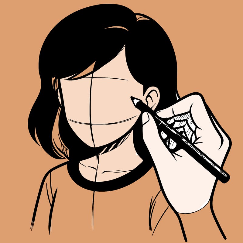 drawing a realistic person