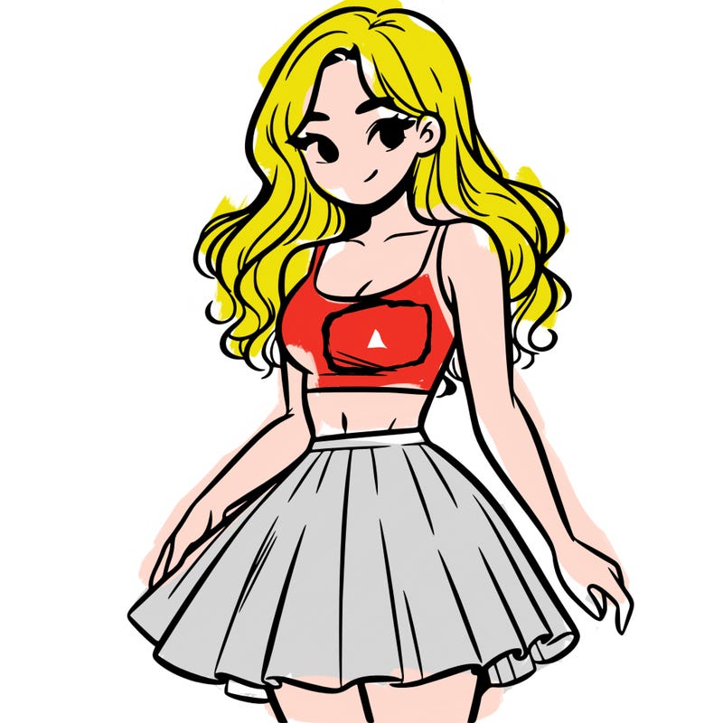 woman in a skirt and crop top