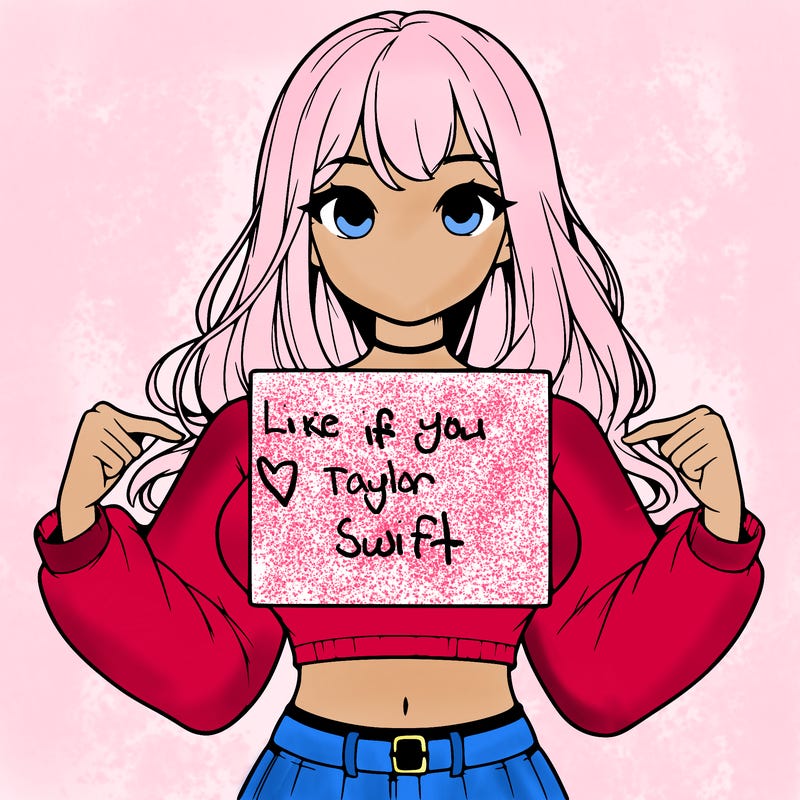 girl holding a blank sign in a long sleeve crop top
