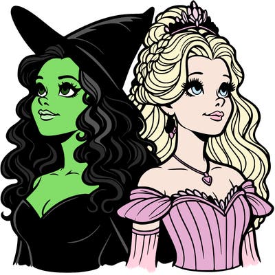 'elphaba and glinda (realistic)