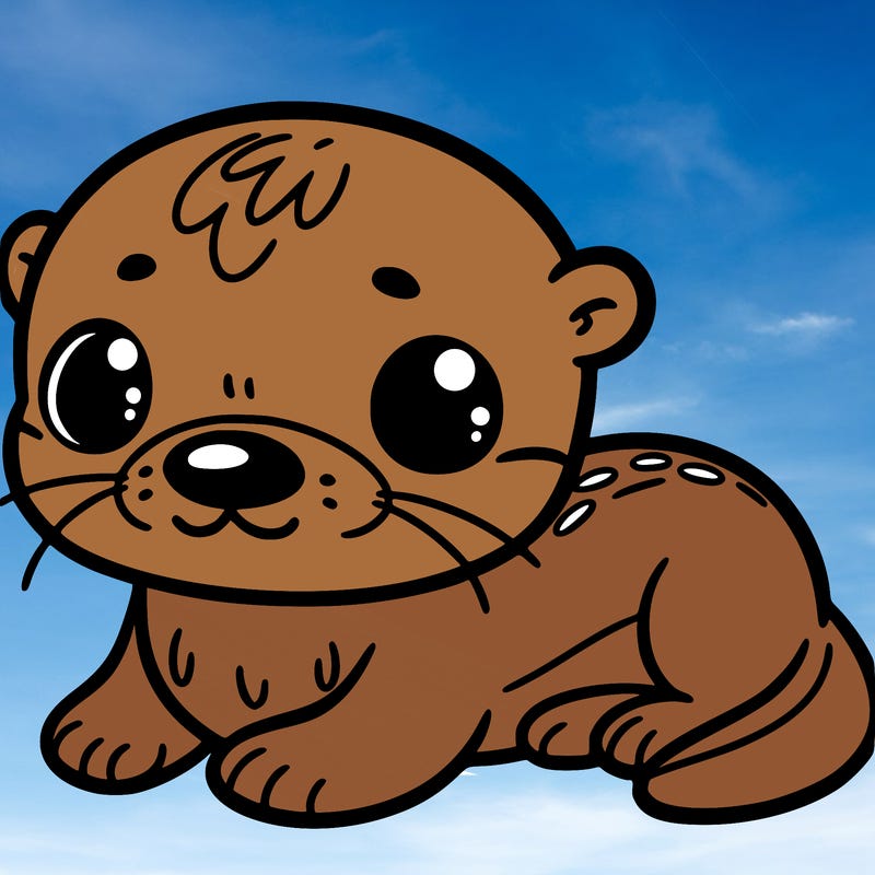 a cute otter