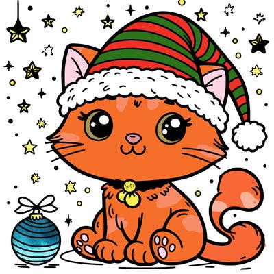 cat christmas