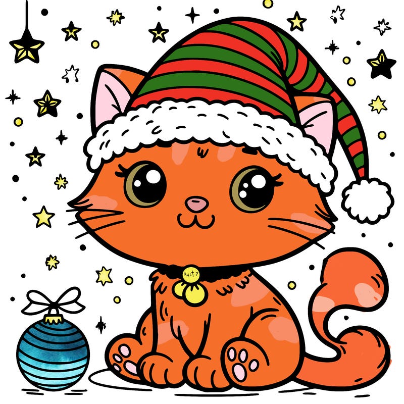 cat christmas