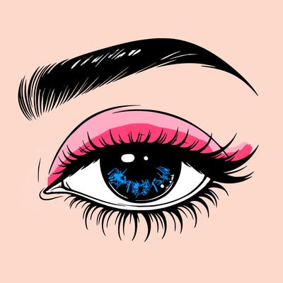 eye closed realistic