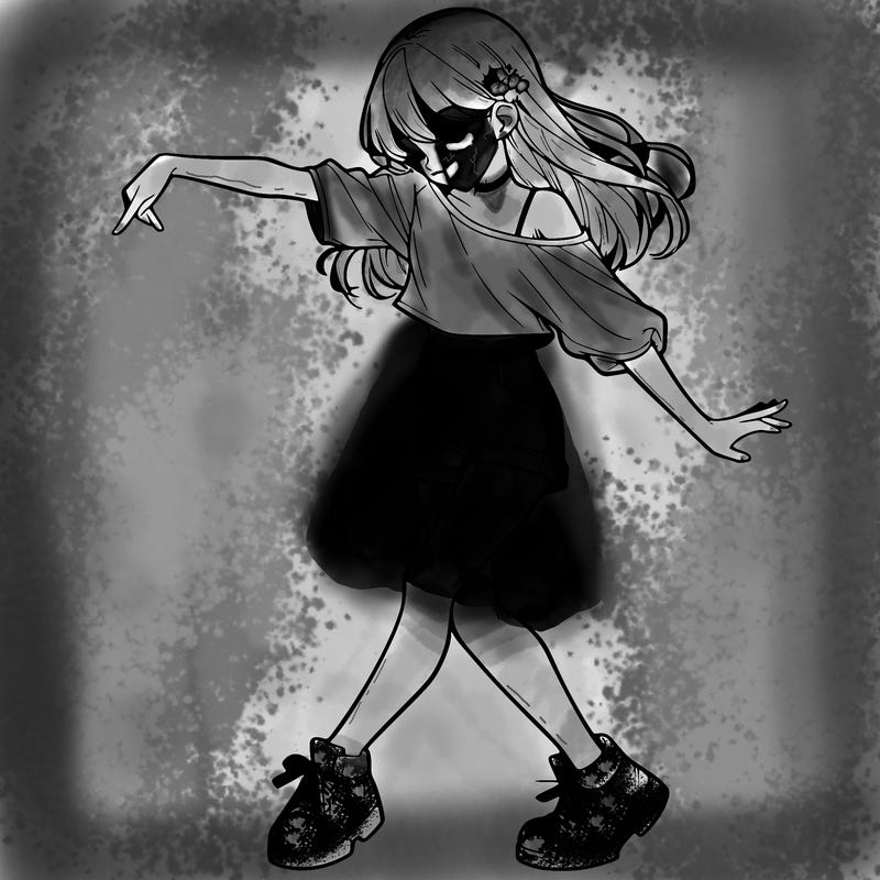 realistic girl danceing