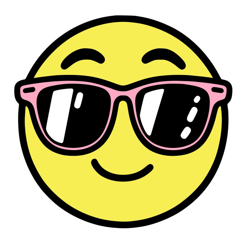 emoji with sunglasses