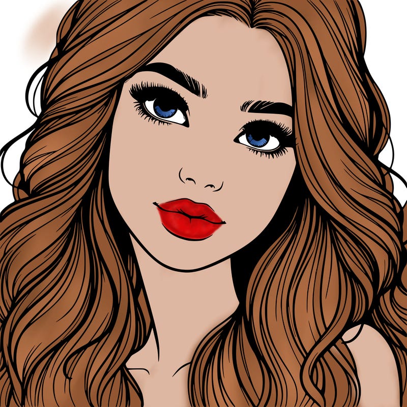 beautiful realistic girl