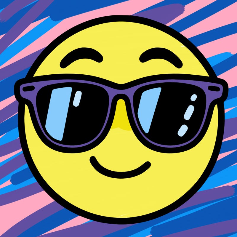 emoji with sunglasses