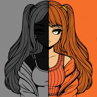 realistic girl split