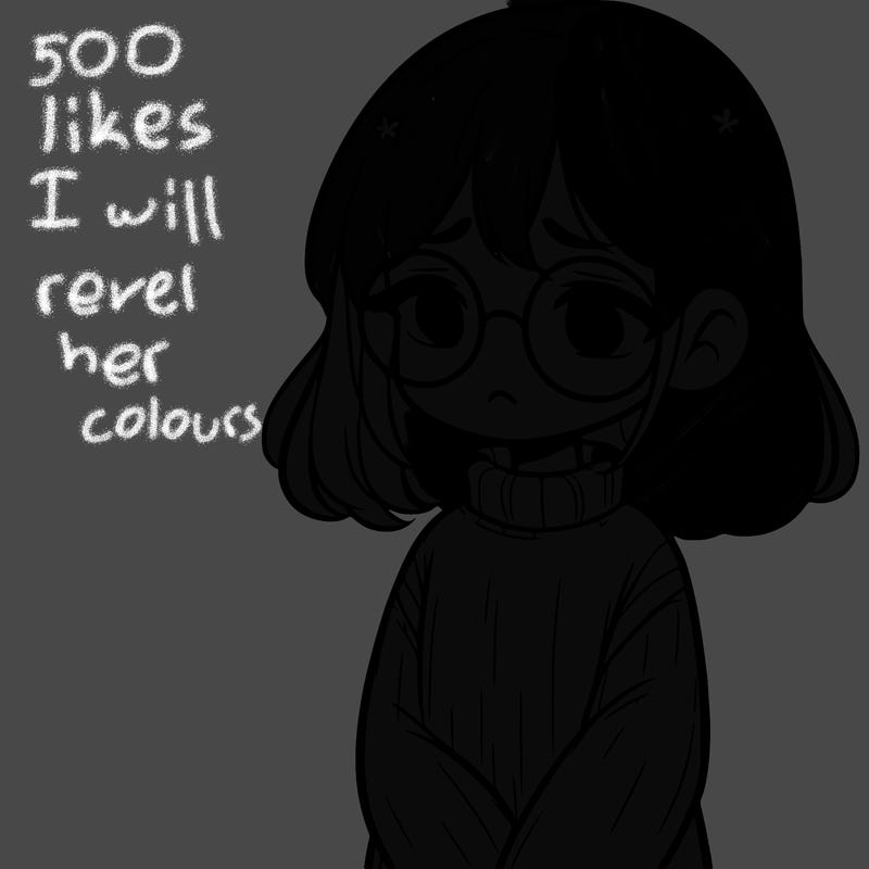 sad girl with glasses in a sweater