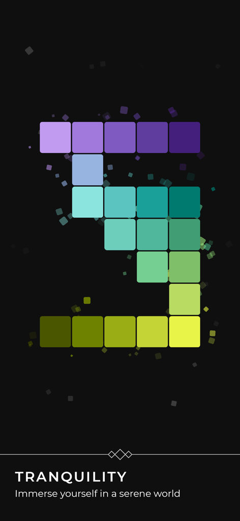 Colorma - A vibrant color gradient puzzle grid on a dark background in the Colorma mobile app