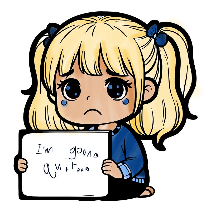 sad girl with a blank sign