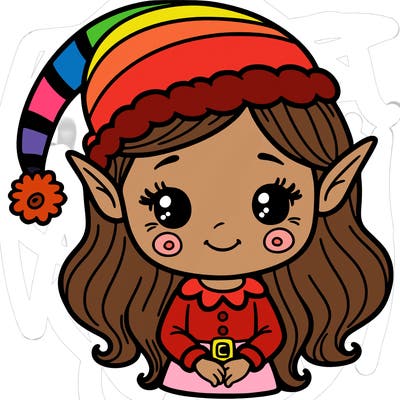 christmas elf girl