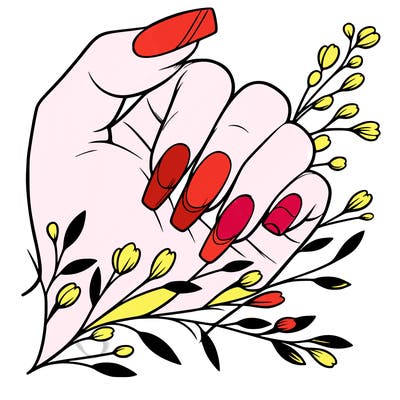 nails with french tip